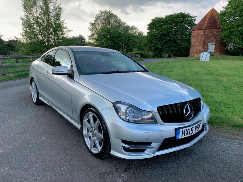 MERCEDES-BENZ C CLASS C180 1.6 AMG PREMIUM EDITION SPORT COUPE AUTO 62K SERV HIST SAT NAV