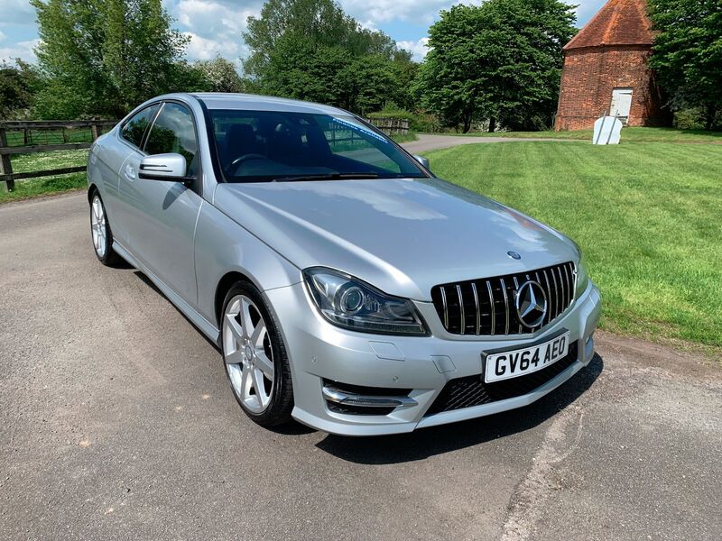 MERCEDES-BENZ C CLASS C180 1.6 AMG PREMIUM EDITION SPORT COUPE AUTO 62K FSH SAT NAV LEATHER