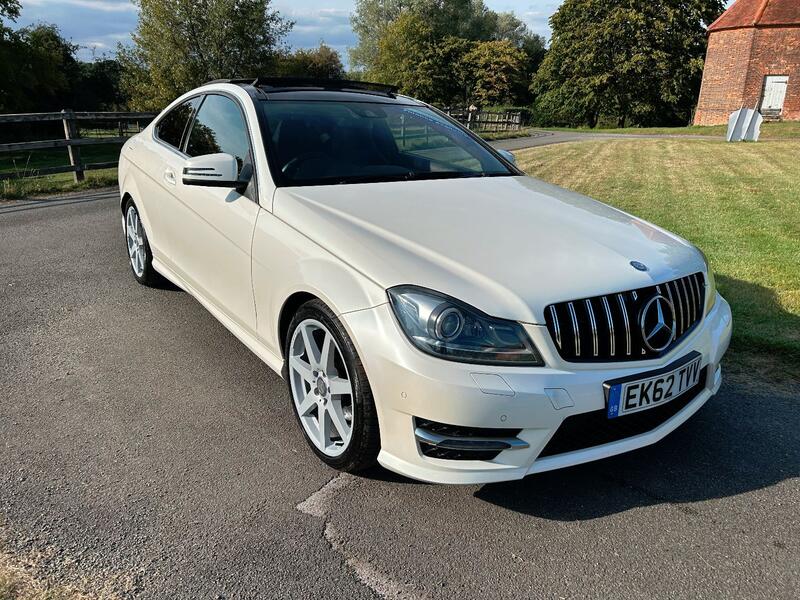 MERCEDES-BENZ C CLASS C180 1.6 AMG SPORT COUPE AUTO ONLY 70K FMBSH PAN ROOF SAT NAV